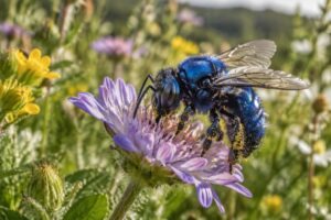 découvrez l’abeille bleue, une pollinisatrice méconnue qui contribue à la biodiversité locale et à la santé des écosystèmes.