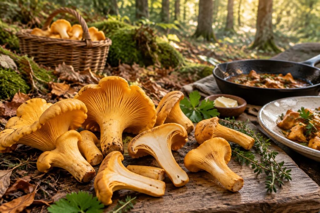 apprenez à reconnaître la girolle, à éviter les confusions et à la cuisiner simplement avec des conseils respectueux de l’environnement.