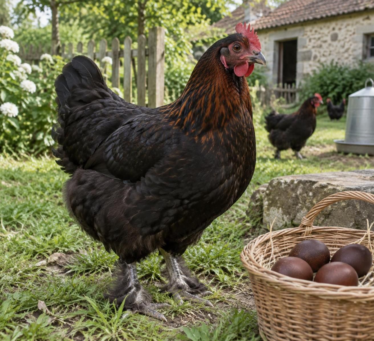 découvrez la poule marans, une race élégante réputée pour ses magnifiques œufs brun foncé et sa ponte généreuse.